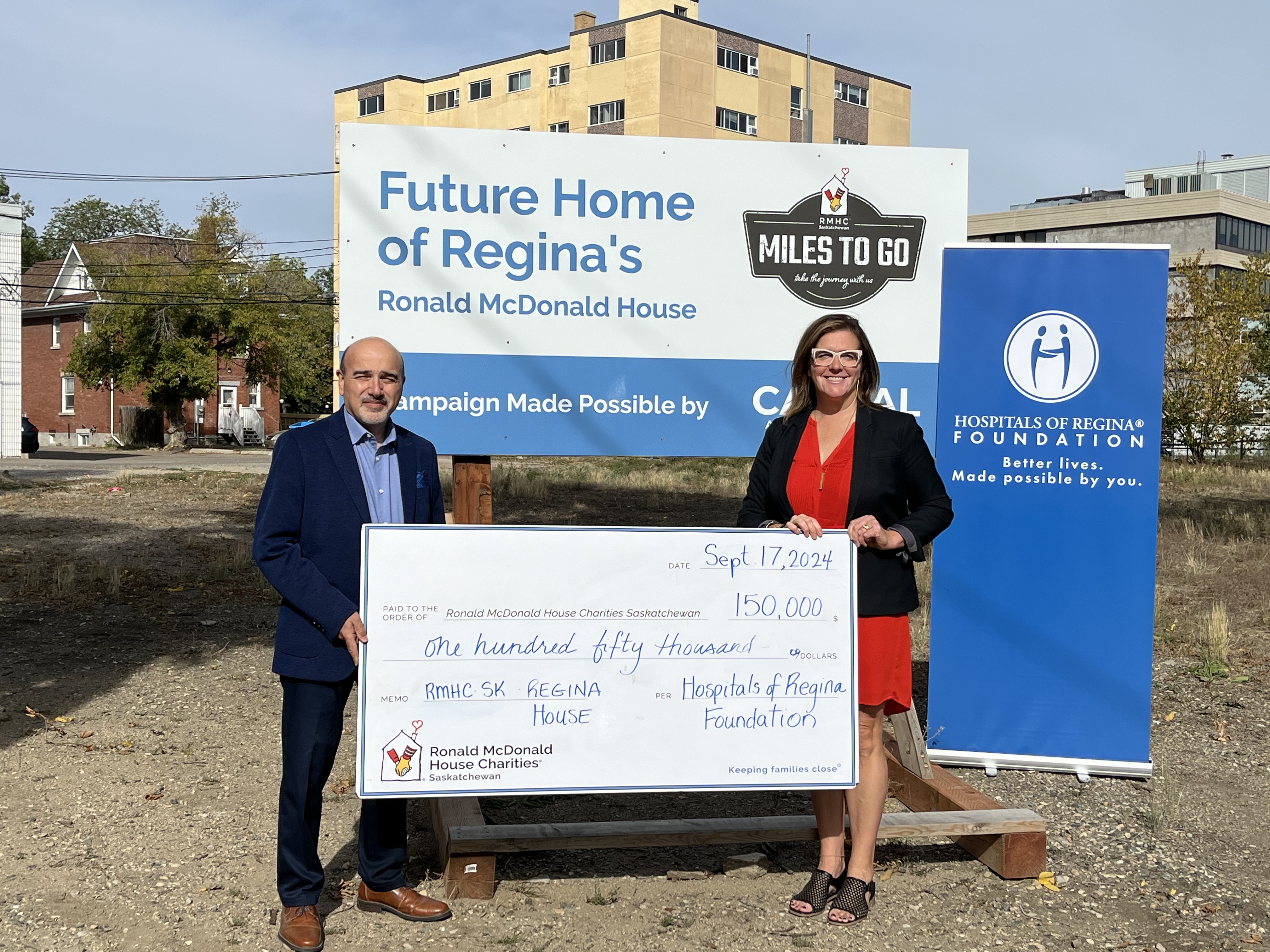 Hospitals of Regina Foundation supports Ronald McDonald House Charities Saskatchewan (RMHC-SK.)